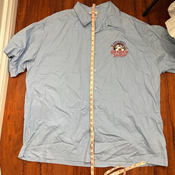Disneyland Chip And Dale Vintage Barbershop Button Up Shirt Size XXL - Picture 8 of 8